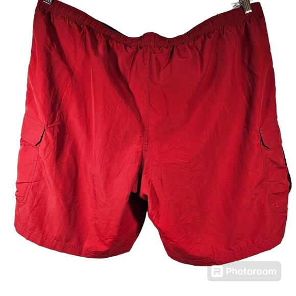 LL Bean Men's Red Classic Supplex Cargo 10" Sport Shorts in Red, NWT, Size XXL - Picture 5 of 12